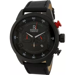 RENDEX Design XL Chronograph Quartzuhr schwarz