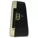 ATLANTA grosser Funkwecker Silent mit Glockenalarm schwarz/gold