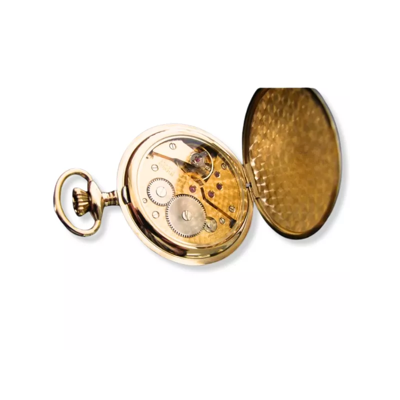 Klassik Taschenuhr Handaufzug Bulova Louis XVI vergoldet