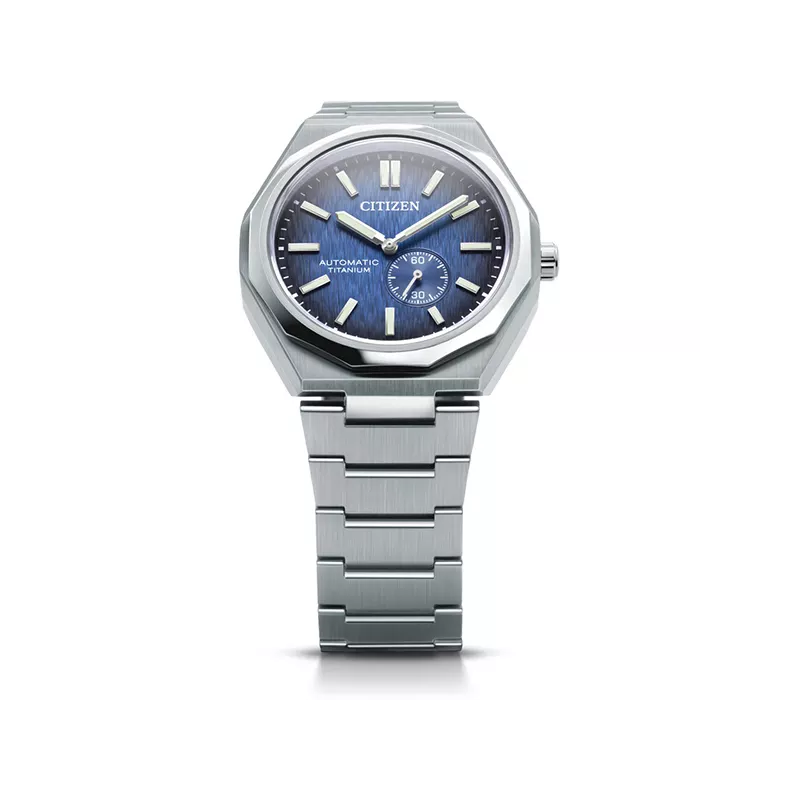 CITIZEN Zenshin 60 Stunden Automatik Titanuhr blau