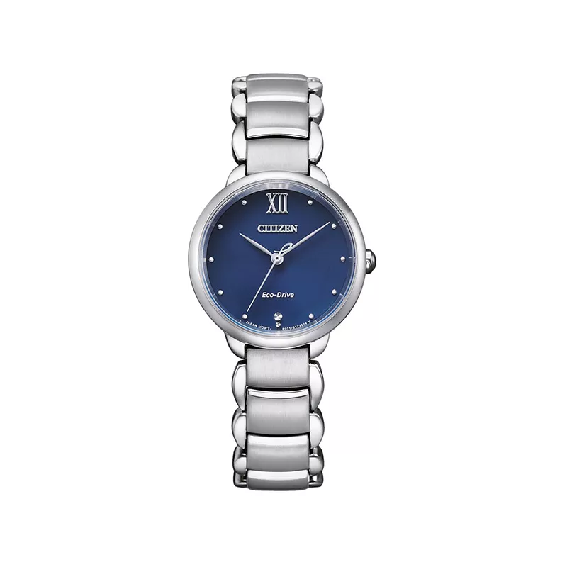 CITIZEN Elegant Lady Eco-Drive Solaruhr Edelstahl blau
