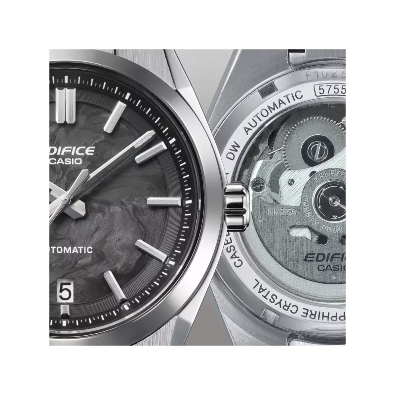 CASIO Edifice Automatik Uhr Edelstahl Carbon