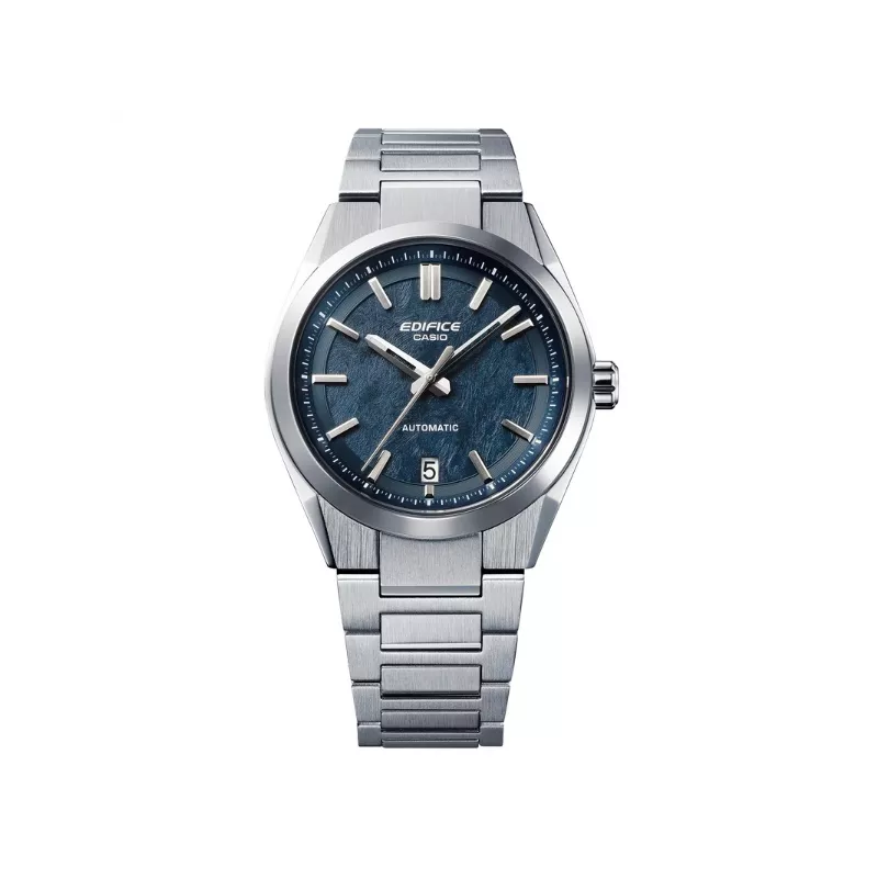 CASIO Edifice Automatik Uhr Edelstahl blau