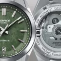 CASIO Edifice Automatik Uhr Edelstahl grün