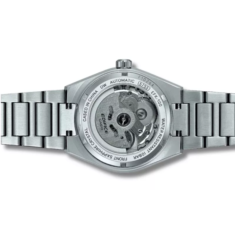 CASIO Edifice Automatik Uhr Edelstahl grün