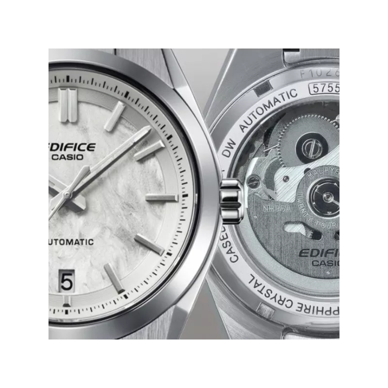 CASIO Edifice Automatik Uhr Edelstahl silbergrau