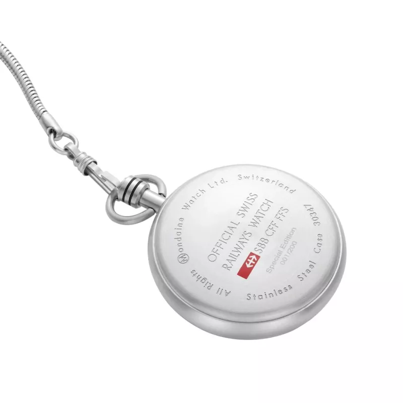 Design Taschenuhr Quartz MONDAINE SBB Savonette