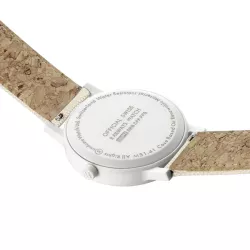 MONDAINE Essence Solar 41 Bahnhofsuhr weiss