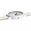MONDAINE Essence Solar 41 Bahnhofsuhr weiss