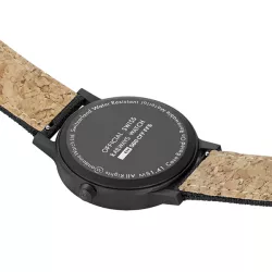 MONDAINE Essence Solar 41 Bahnhofsuhr schwarz