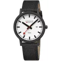 MONDAINE Essence Solar 41 Bahnhofsuhr schwarz