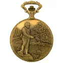 VintageTaschenuhr Quartz Fischer bronc