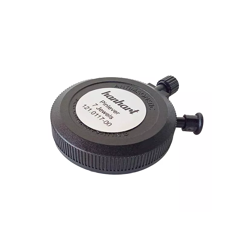 HANHART mechanische Handstoppuhr Additionsstopper schwarz