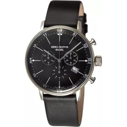 ZENO-WATCH BASEL Bauhaus Chronograph Quartzuhr schwarz