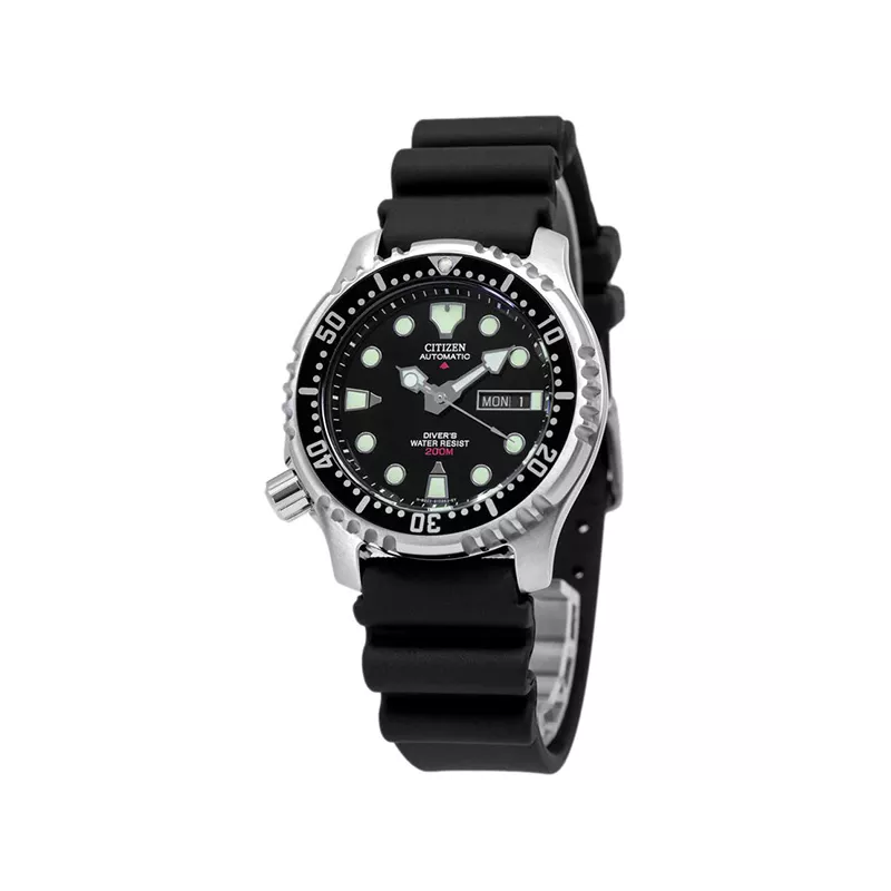 CITIZEN Promaster Diver Automatik Fugu Taucheruhr Edelstahl schwarz