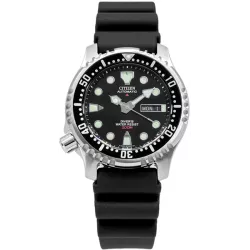 CITIZEN Promaster Diver Automatik Fugu Taucheruhr Edelstahl schwarz
