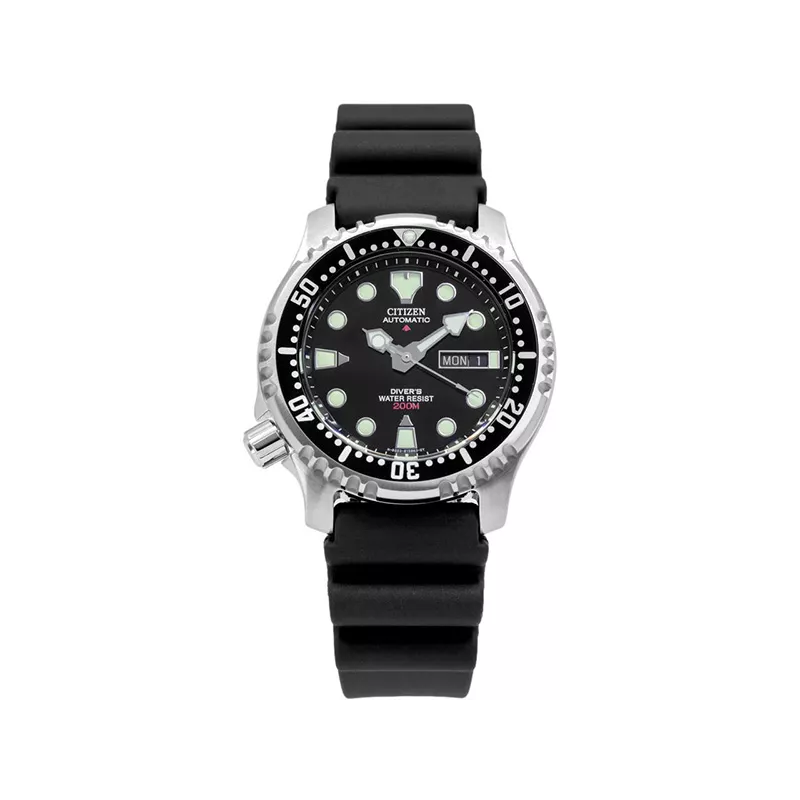 CITIZEN Promaster Diver Automatik Fugu Taucheruhr Edelstahl schwarz