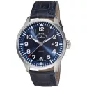 ZENO-WATCH BASEL Navigator Quartz Fliegeruhr blau
