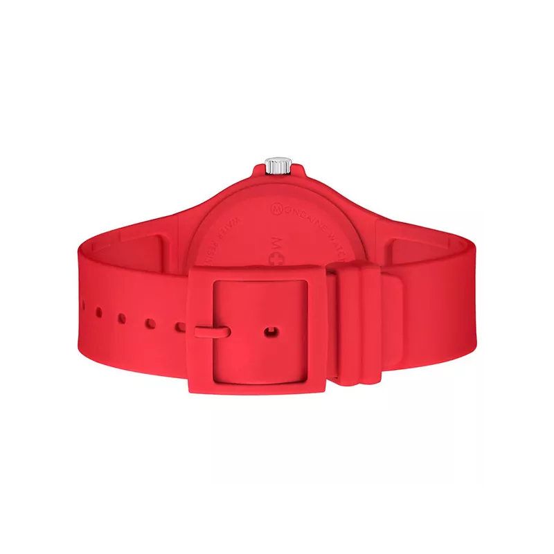 M-WATCH Core 37 Schweizer Quartzuhr rot weiss
