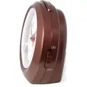 ATLANTA No Tick Funkwecker Silent bronze-metallic