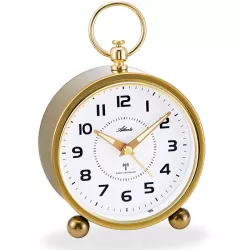 ATLANTA Retro Klassik Funkwecker Silent gold