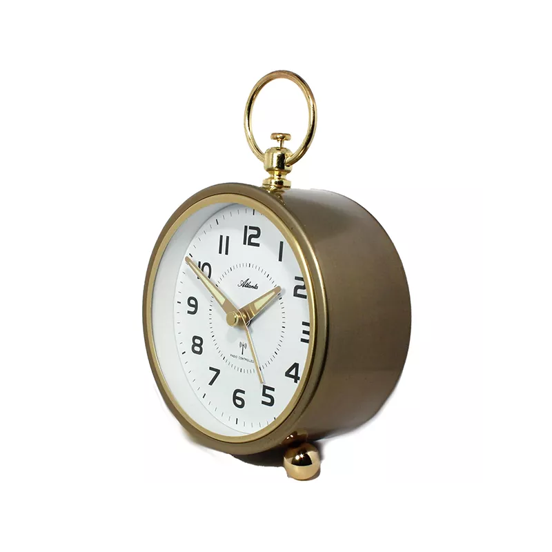 ATLANTA Retro Klassik Funkwecker Silent gold