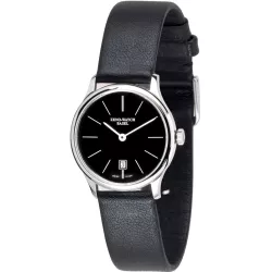 ZENO-WATCH BASEL Bauhaus Damenuhr Quartz schwarz