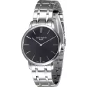 ZENO-WATCH BASEL Bauhaus Armbanduhr Quartz Edelstahl schwarz