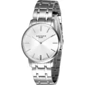 ZENO-WATCH BASEL Bauhaus Armbanduhr Quartz Edelstahl silber