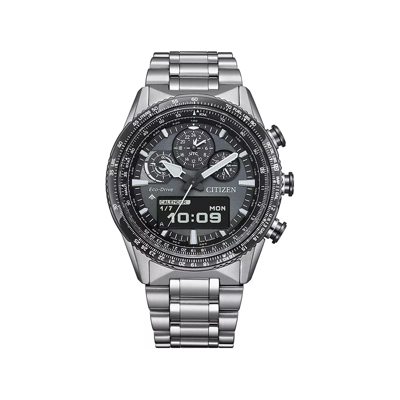 CITIZEN Promaster Sky Solar Digianalog Stahl schwarz