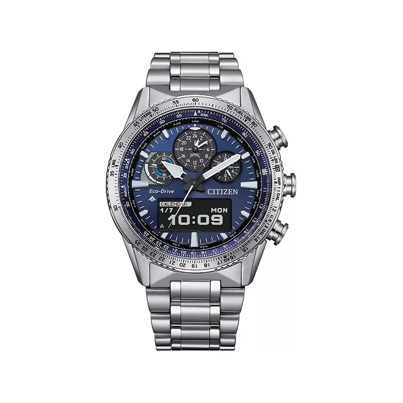 CITIZEN Promaster Sky Solar Digianalog Stahl blau