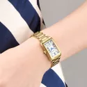 Aerowatch Damenuhr Intuition mini römische Zahlen vergoldet