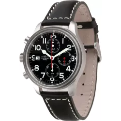 ZENO-WATCH BASEL Pilot New Classic Automatik Fliegerchrono für Linkshänder XL