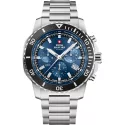 SWISS MILITARY Solar Chronograph 43 Edelstahl blau MB