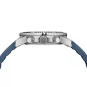 SWISS MILITARY Solar Chronograph 43 Edelstahl blau