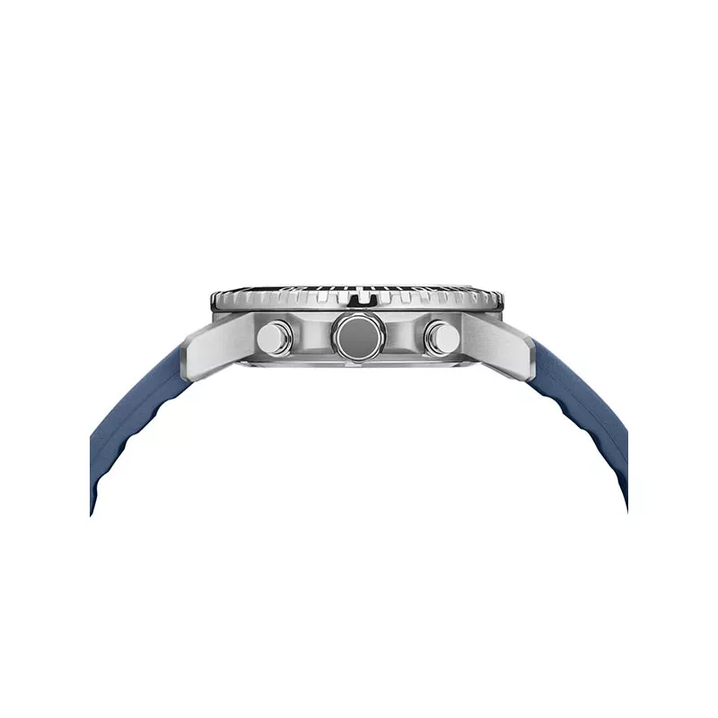 SWISS MILITARY Solar Chronograph 43 Edelstahl blau