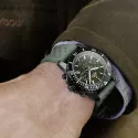 SWISS MILITARY Solar Chronograph 43 Edelstahl oliv