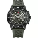 SWISS MILITARY Solar Chronograph 43 Edelstahl oliv