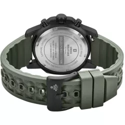 SWISS MILITARY Solar Chronograph 43 Edelstahl oliv