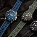 SWISS MILITARY Solar Sportuhr 43 Edelstahl blau
