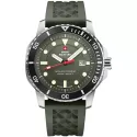 SWISS MILITARY Solar Sportuhr 43 Edelstahl oliv