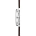 STERNGLAS Naos 38 Solaruhr weiss Stahl Leder schwarz