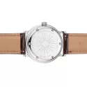 STERNGLAS Naos 38 Solaruhr weiss Stahl Leder braun