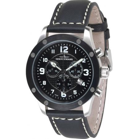 ZENO-WATCH BASEL Pilot Precision Chrono Screws 5030 schwarz