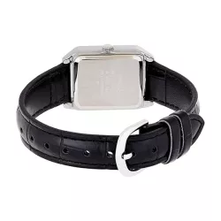 CASIO Analog Square mini Quartzuhr römisch Leder