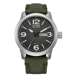 CITIZEN Fliegeruhr TagDatum Eco-Drive Solar Stahl