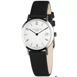 ZENO-WATCH BASEL Bauhaus Linea 32 Automatik Uhr Stahl Zahlen