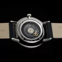 ZENO-WATCH BASEL Bauhaus Linea 32 Automatik Uhr Stahl Zahlen