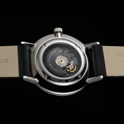 ZENO-WATCH BASEL Bauhaus Linea 32 Automatik Uhr Stahl Zahlen