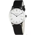 ZENO-WATCH BASEL Bauhaus Linea 39 Automatik Uhr Stahl Zahlen